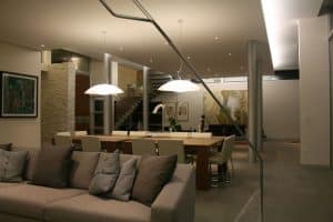 Loughman Professional Lighting Design Company Private Residence 1 Dining and Living Area client 300x200